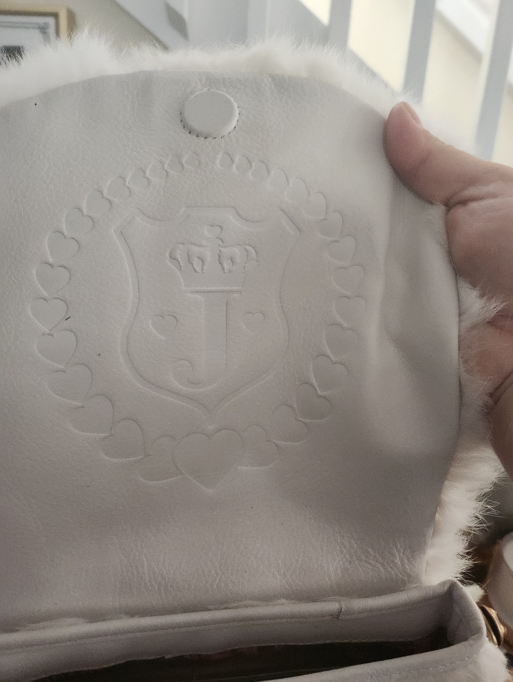 Juicy Couture vintage REAL Rabbit Fur crossbody bag - Picture 5 of 9